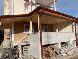 uygulama örnekleri - eksiz oluk - çatı oluk - kenet çatı